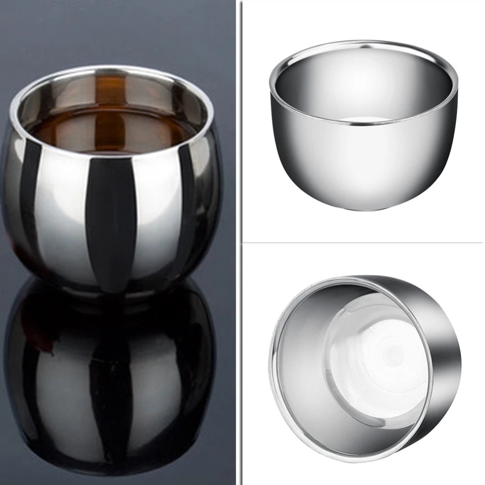 Espresso Shot Glass - คุณภาพสูง 100/150 ML ถ้วยสแตนเลส Double Layer